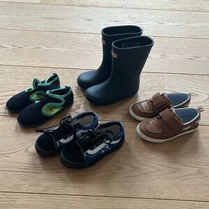 Toddler Boy Spring Shoe Bundle - includes vans and hunter